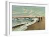 Lincoln Park Beach, Chicago, Illinois-null-Framed Art Print