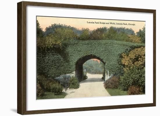 Lincoln Park Bridge, Chicago, Illinois-null-Framed Art Print