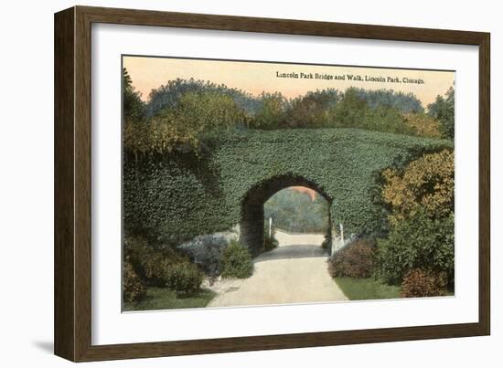 Lincoln Park Bridge, Chicago, Illinois-null-Framed Art Print