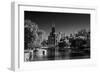 Lincoln Park Lagoon Chicago BW-Steve Gadomski-Framed Photographic Print