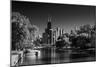 Lincoln Park Lagoon Chicago BW-Steve Gadomski-Mounted Photographic Print