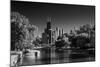 Lincoln Park Lagoon Chicago BW-Steve Gadomski-Mounted Photographic Print