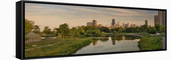 Lincoln Park Lagoon Chicago-Steve Gadomski-Framed Stretched Canvas