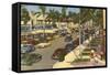 Lincoln Road, Miami Beach, Florida-null-Framed Stretched Canvas