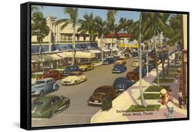 Lincoln Road, Miami Beach, Florida-null-Framed Stretched Canvas