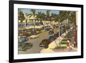 Lincoln Road, Miami Beach, Florida-null-Framed Premium Giclee Print