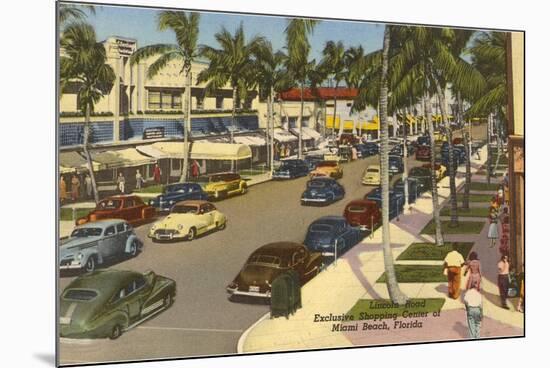 Lincoln Road, Miami Beach, Florida-null-Mounted Premium Giclee Print