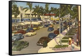 Lincoln Road, Miami Beach, Florida-null-Framed Stretched Canvas