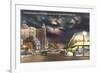 Lincoln Road, Miami Beach, Night-null-Framed Premium Giclee Print