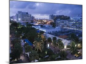 Lincoln Road Pedestrian Area, South Beach, Miami Beach, Florida, USA-Walter Bibikow-Mounted Photographic Print