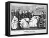 Lincoln's Death Bed, Pub. 1865-null-Framed Stretched Canvas