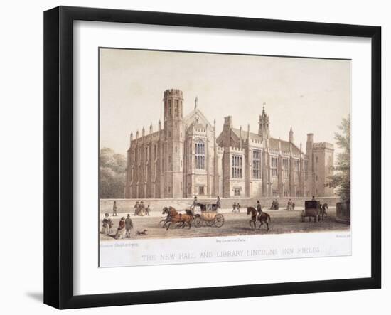 Lincoln's Inn, Holborn, London, 1854-Jules Louis Arnout-Framed Giclee Print