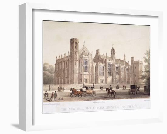 Lincoln's Inn, Holborn, London, 1854-Jules Louis Arnout-Framed Giclee Print