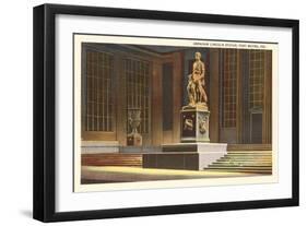 Lincoln Statue, Ft. Wayne, Indiana-null-Framed Art Print