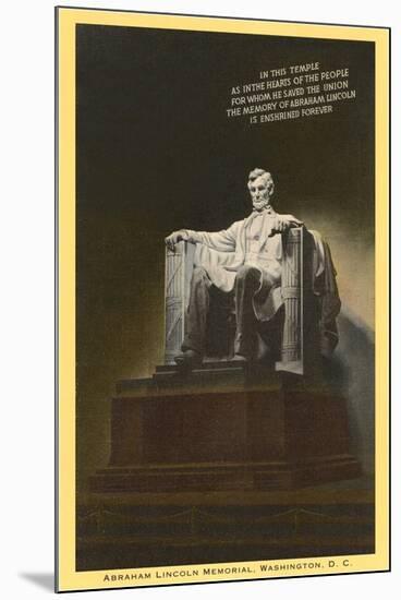 Lincoln Statue, Washington D.C.-null-Mounted Art Print