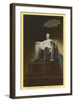 Lincoln Statue, Washington D.C.-null-Framed Art Print