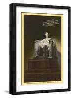 Lincoln Statue, Washington D.C.-null-Framed Art Print