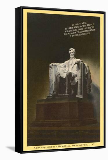 Lincoln Statue, Washington D.C.-null-Framed Stretched Canvas