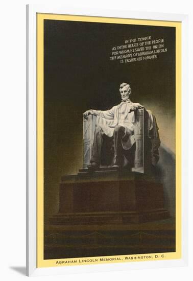 Lincoln Statue, Washington D.C.-null-Framed Art Print