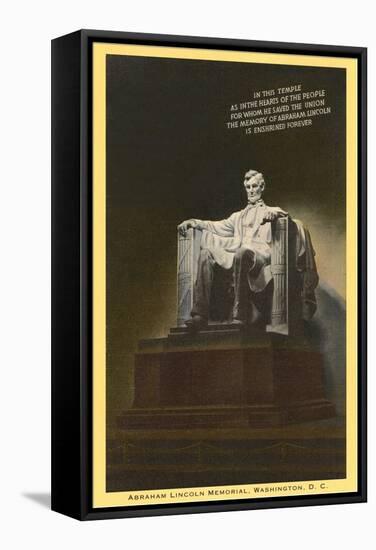 Lincoln Statue, Washington D.C.-null-Framed Stretched Canvas