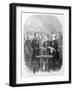 Lincoln Taking the Oath at His Second Inauguration, March 4, 1865, Published 1865-null-Framed Giclee Print