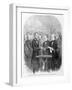 Lincoln Taking the Oath at His Second Inauguration, March 4, 1865, Published 1865-null-Framed Giclee Print