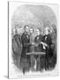 Lincoln Taking the Oath at His Second Inauguration, March 4, 1865, Published 1865-null-Stretched Canvas