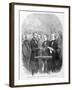 Lincoln Taking the Oath at His Second Inauguration, March 4, 1865, Published 1865-null-Framed Giclee Print