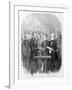 Lincoln Taking the Oath at His Second Inauguration, March 4, 1865, Published 1865-null-Framed Giclee Print