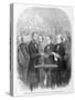 Lincoln Taking the Oath at His Second Inauguration, March 4, 1865, Published 1865-null-Stretched Canvas