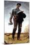 Lincoln the Railsplitter (or Young Woodcutter)-Norman Rockwell-Mounted Giclee Print