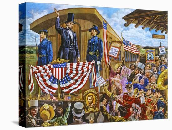 Lincoln to Washington-Lee Dubin-Stretched Canvas