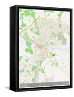 Lincoln, United Kingdom Map-null-Framed Stretched Canvas