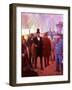 Lincoln Visiting by Railroad-Herbert Stitt-Framed Giclee Print