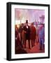 Lincoln Visiting by Railroad-Herbert Stitt-Framed Giclee Print