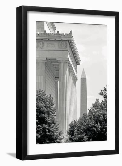 Lincoln Washington Memorials II-Jeff Pica-Framed Photographic Print