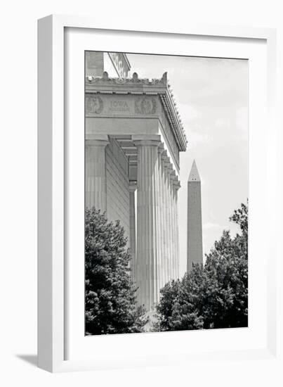 Lincoln Washington Memorials II-Jeff Pica-Framed Photographic Print