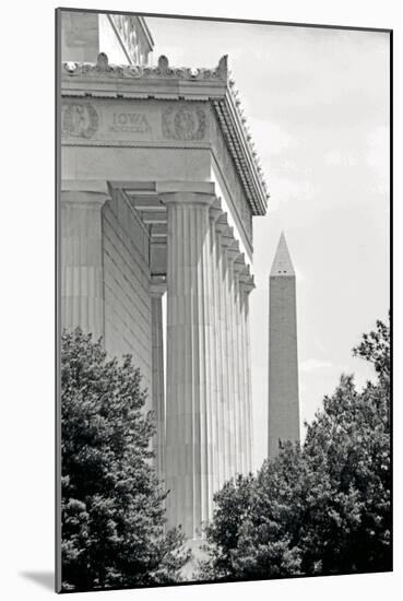 Lincoln Washington Memorials II-Jeff Pica-Mounted Photographic Print