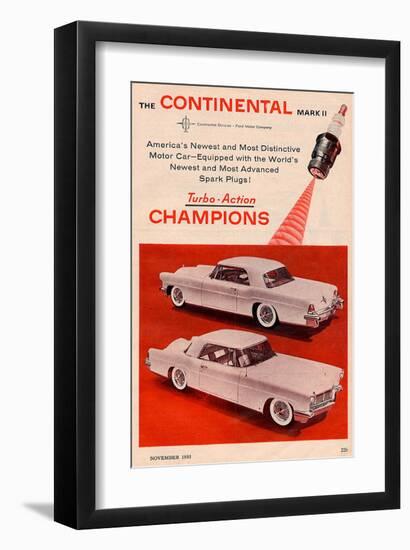 Lincoln1956 Continental Markii-null-Framed Art Print