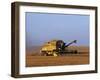 Lincolnshire, Walcot, Combine Harvester Harvesting Wheat, England-John Warburton-lee-Framed Photographic Print