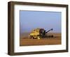 Lincolnshire, Walcot, Combine Harvester Harvesting Wheat, England-John Warburton-lee-Framed Photographic Print