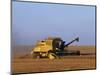 Lincolnshire, Walcot, Combine Harvester Harvesting Wheat, England-John Warburton-lee-Mounted Photographic Print