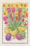 Chicks, Eggs and Flowers, 1995-Linda Benton-Giclee Print