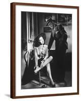 Linda Darnell, Charles Bickford, Fallen Angel, 1945-null-Framed Photographic Print