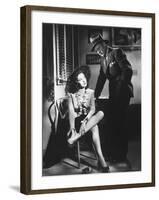 Linda Darnell, Charles Bickford, Fallen Angel, 1945-null-Framed Photographic Print