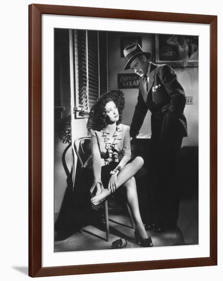 Linda Darnell, Charles Bickford, Fallen Angel, 1945-null-Framed Photographic Print