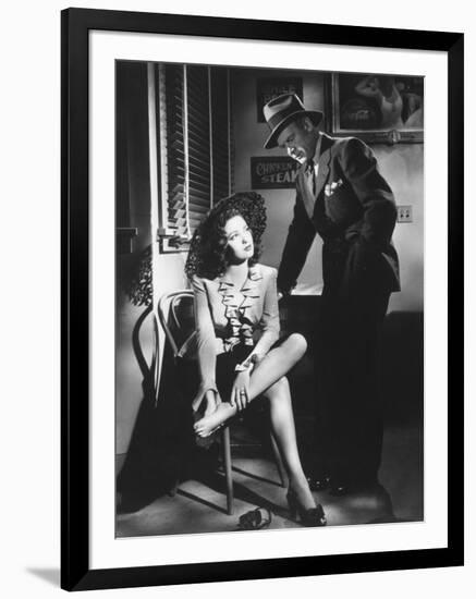 Linda Darnell, Charles Bickford, Fallen Angel, 1945-null-Framed Photographic Print