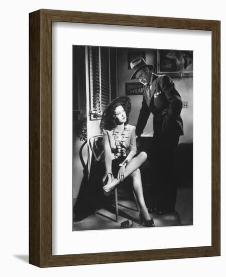 Linda Darnell, Charles Bickford, Fallen Angel, 1945-null-Framed Photographic Print