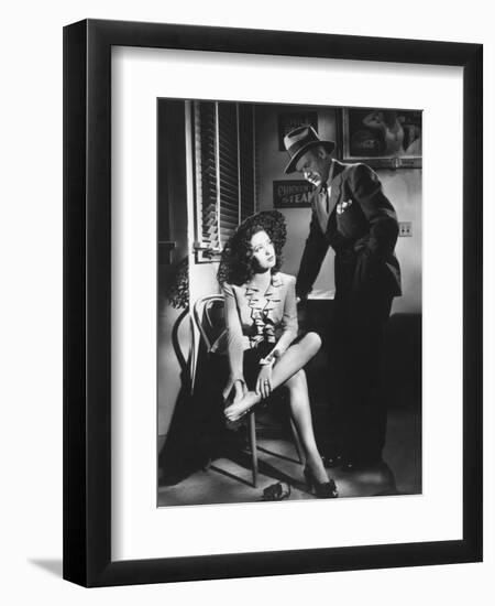 Linda Darnell, Charles Bickford, Fallen Angel, 1945-null-Framed Photographic Print