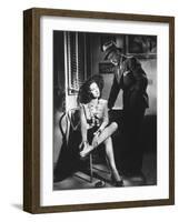 Linda Darnell, Charles Bickford, Fallen Angel, 1945-null-Framed Photographic Print
